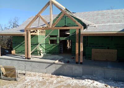 Residential Timber Framing in-progress